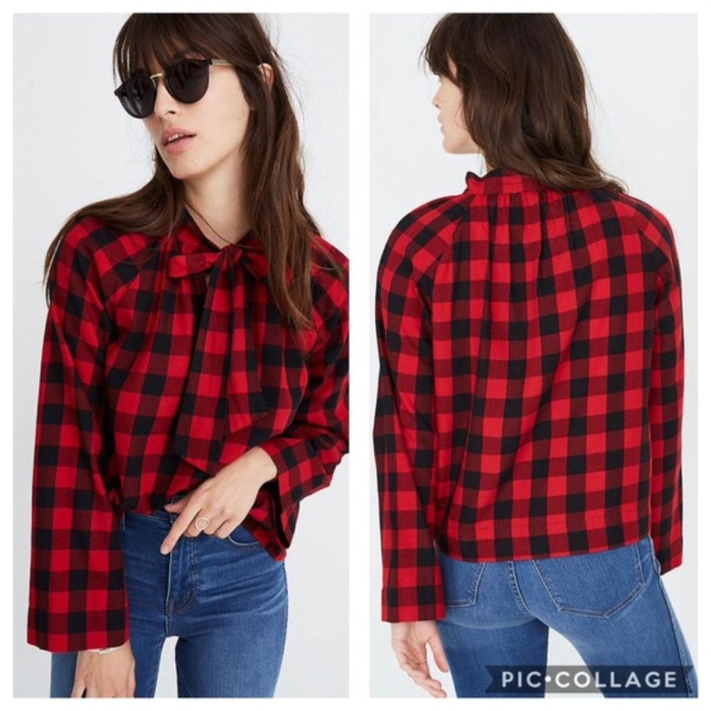 Madewell Tie-Neck Top